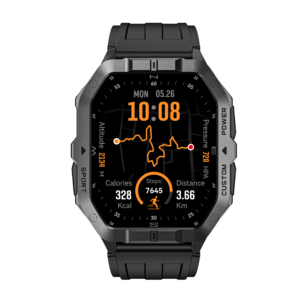 Smartwatch C32 Pro negro - vista frontal